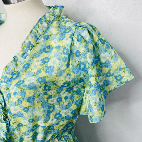 The Impeccable Pig Sz S Floral Prairie Style Dress - Picture 4 of 12